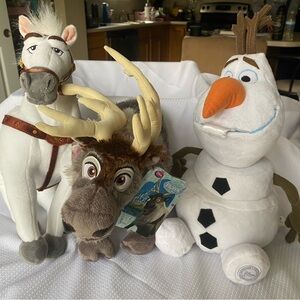 Disney Frozen Plush Set - White, Brown, Orange